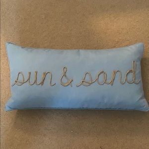 Sun & Sand fabric throw pillow
